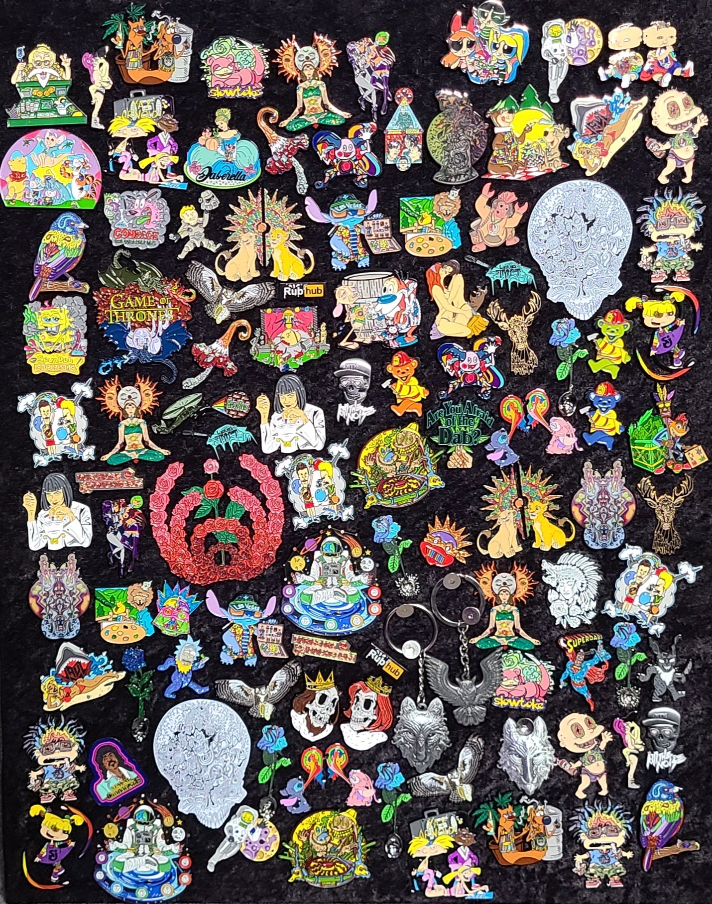 Glow In The Dark Themed 10 Pin Mystery Mixed Pack Wholesale Enamel Pins Hat Pins Lapel Pin Brooch Badge Festival Pin