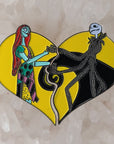 Jack & Sally Nightmare Before Love Christmas Couples His And Hers Set Enamel Pin Hat Pin Lapel Pin Brooch Badge Festival Pin Set(2)