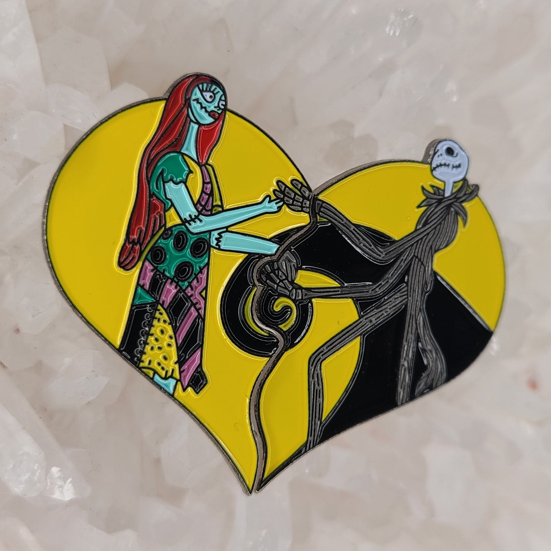 5 Pack(10 Pins) - Jack &amp; Sally Nightmare Before Love Christmas Couples His And Hers Set Enamel Pin Sets Hat Pins Lapel Pins Brooch Badge Festival Pins Sets(5 Sets)