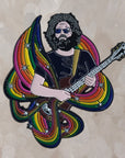 Forever Grateful Rainbow Guitar Jerry Garcia Dead Lot Enamel Pins Hat Pins Lapel Pin Brooch Badge Festival Pin