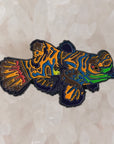 Mandarin Goby Fish Psychedelic Nature Art Trippy Nautical Ocean Animal Enamel Pins Hat Pins Lapel Pin Brooch Badge Festival Pin