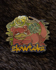 Slowtoke Stoner Slowpoke Smoke Toke-mon Video Game Weed 90s Cartoon Enamel Hat Pin