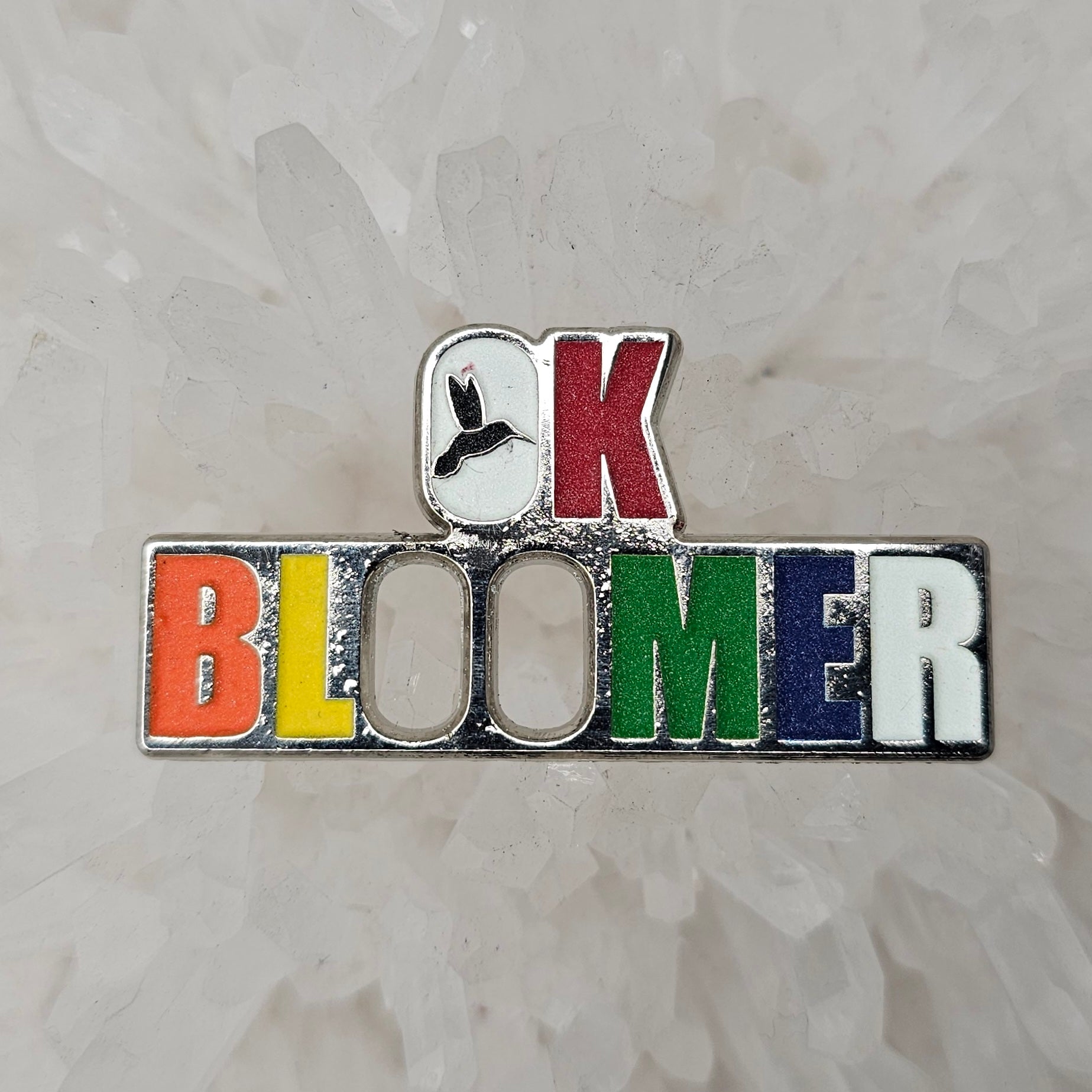 Ok Bloomer Okay Boomer Hummingbird V5 Glow Enamel Pins Hat Pins Lapel Pin Brooch Badge Festival Pin