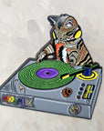 DJ Meowmix Cat Scratch Vinyl Bass Kitty Edm Enamel Pin Hat Pin Lapel Pin Brooch Badge Festival Pin