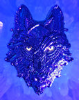 5 Pack - Sacred Crystal Wolf Fractal Coyote Trippy Dog Psychedelic Art Wolves Wholesale 3D Rainbow Metal Enamel Pin Hat Pin Bulk Lapel Pin Brooch Badge Festival Pin