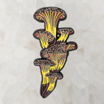 Fire Mushroom Cluster Mycology Shroom Psychedelic Art Enamel Pin Hat Pin Lapel Pin Brooch Badge Festival Pin