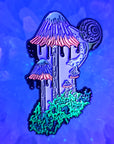 Inky Cap Mushroom Melt Snail Mycology Shroom Psychedelic Art Enamel Pin Hat Pin Lapel Pin Brooch Badge Festival Pin