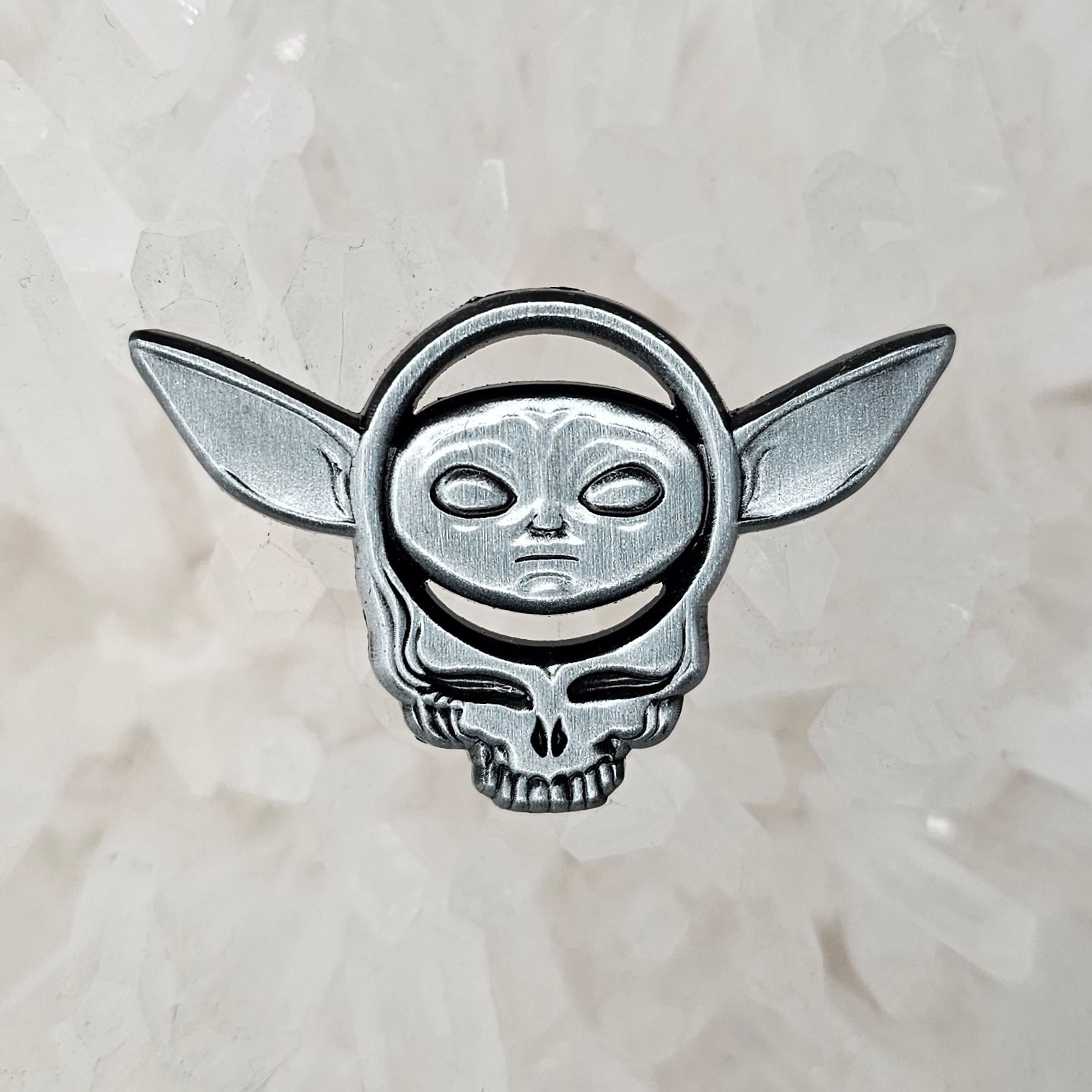 Forever Grateful Baby Alien Stealie Skull 3D Metal Enamel Pins Hat Pins Lapel Pin Brooch Badge Festival Pin