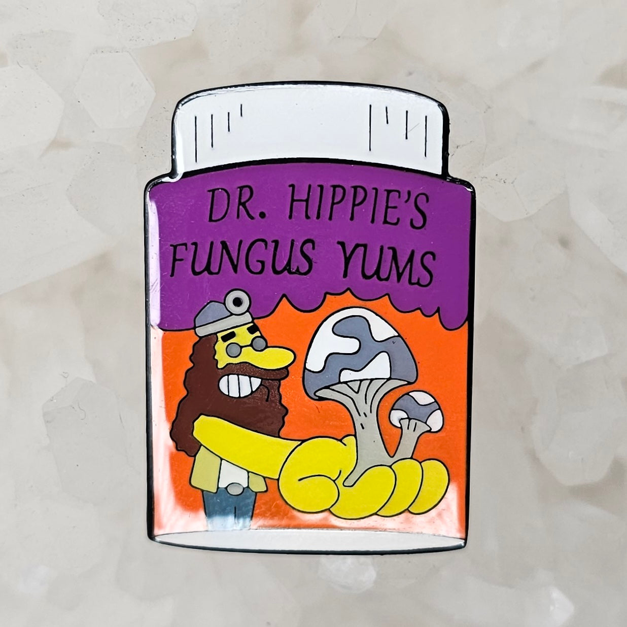 Dr Hippies Fungus Yums Magic Mushroom Shroom Enamel Pins Hat Pins Lapel Pin Brooch Badge Festival Pin