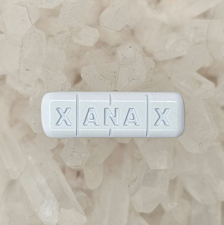 Fake Xanex Bar Funny Gag Gift Drug Enamel Pins Hat Pins Lapel Pin Brooch Badge Festival Pin