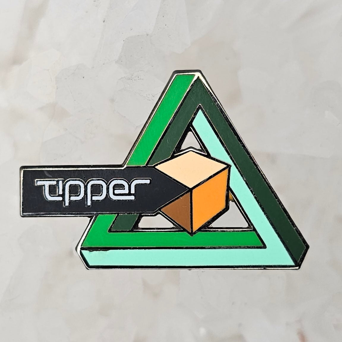 Just The Tip Tipper Pyramid Edm Dj Trip Hop Glow Enamel Pins Hat Pins Lapel Pin Brooch Badge Festival Pin