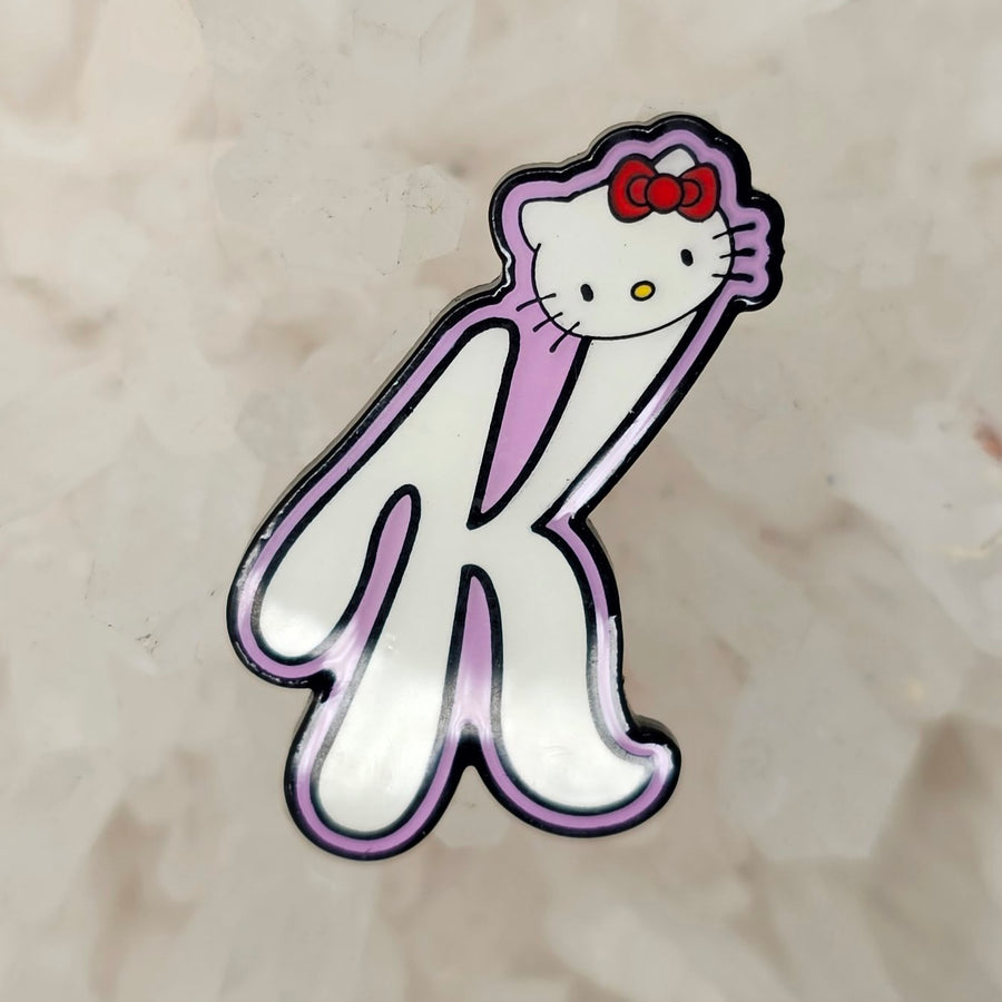 Hello K Kitty Ketamine Cat 90s Cartoon Enamel Pins Hat Pins Lapel Pin Brooch Badge Festival Pin