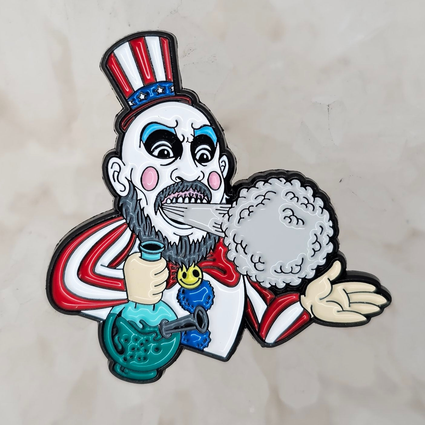 House Of 1000 Stoners Clown Weed Parody Captain Spalding Horror Enamel Pins Hat Pins Lapel Pin Brooch Badge Festival Pin