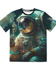 Smokey Space Man Nature Astronaut Men's Polyester Tee (AOP) By Mythical Merch