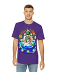 Chakranaut Space Meditation Chakra Planet Men's Polyester Tee (AOP) By Erin Barnhart X Mythical Merch