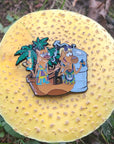 Stoner Cat Hippie Dog Festival Family Dead Head Keg Beer Weed Dab Enamel Hat Pin
