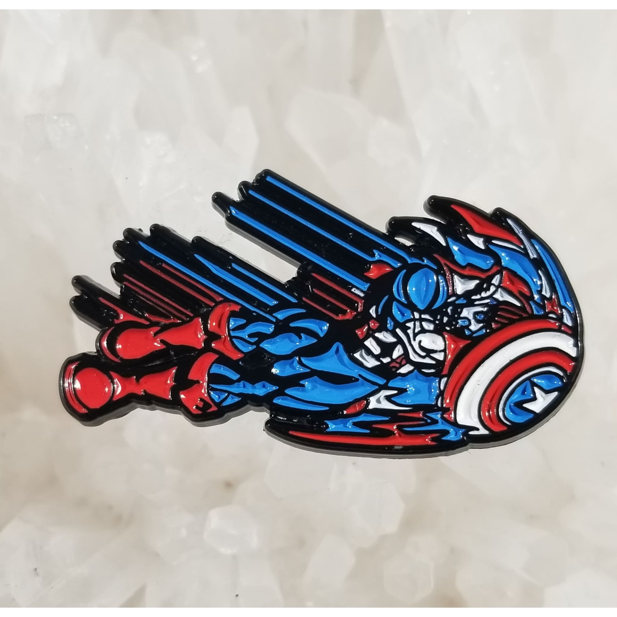Captain America Superhero Comics Enamel Hat Pin - Enamel/Metal