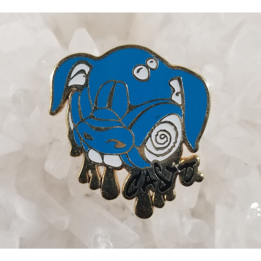 Cash Cow Alien Pig Animal Psychedelic Art Enamel Hat Pin - Enamel/Metal