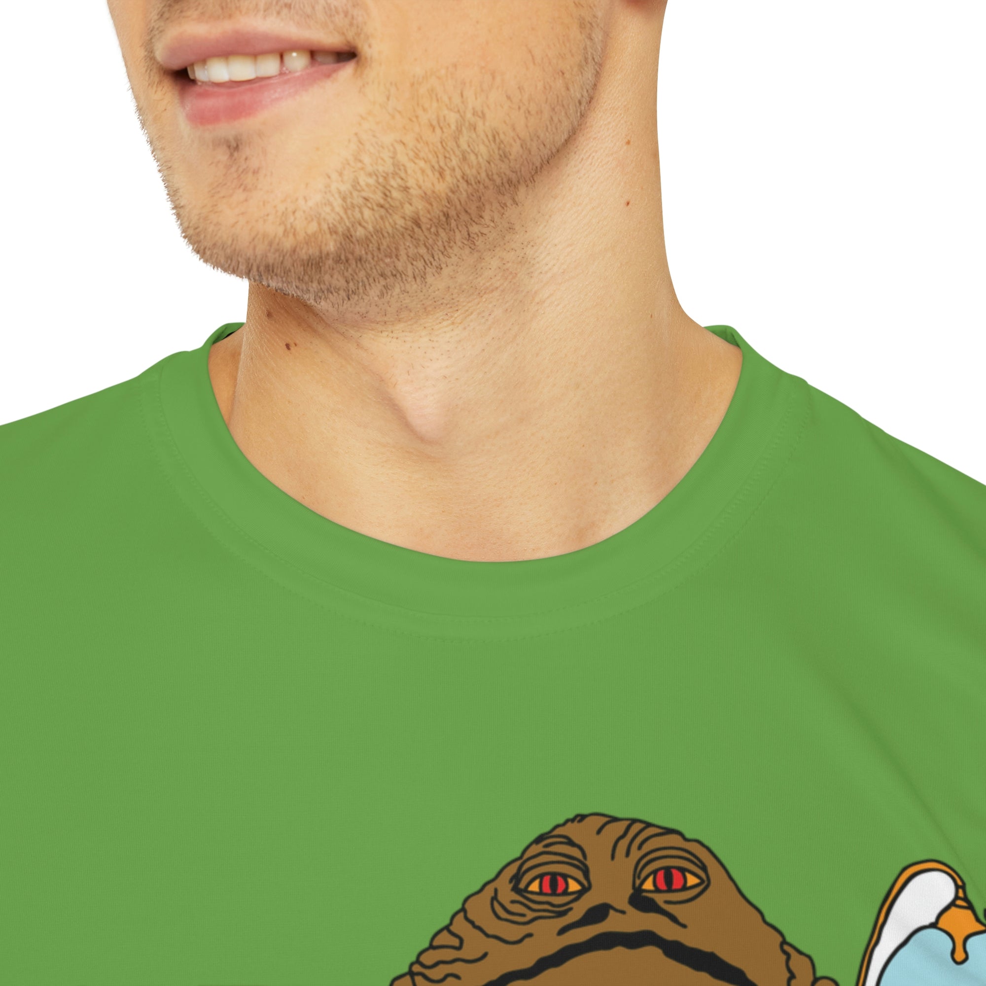 Dab Wars Weed Jedi Jabba The Dab Mando Men&#39;s Polyester Tee (AOP) By Curtis Wohlgemuth X Mythical Merch