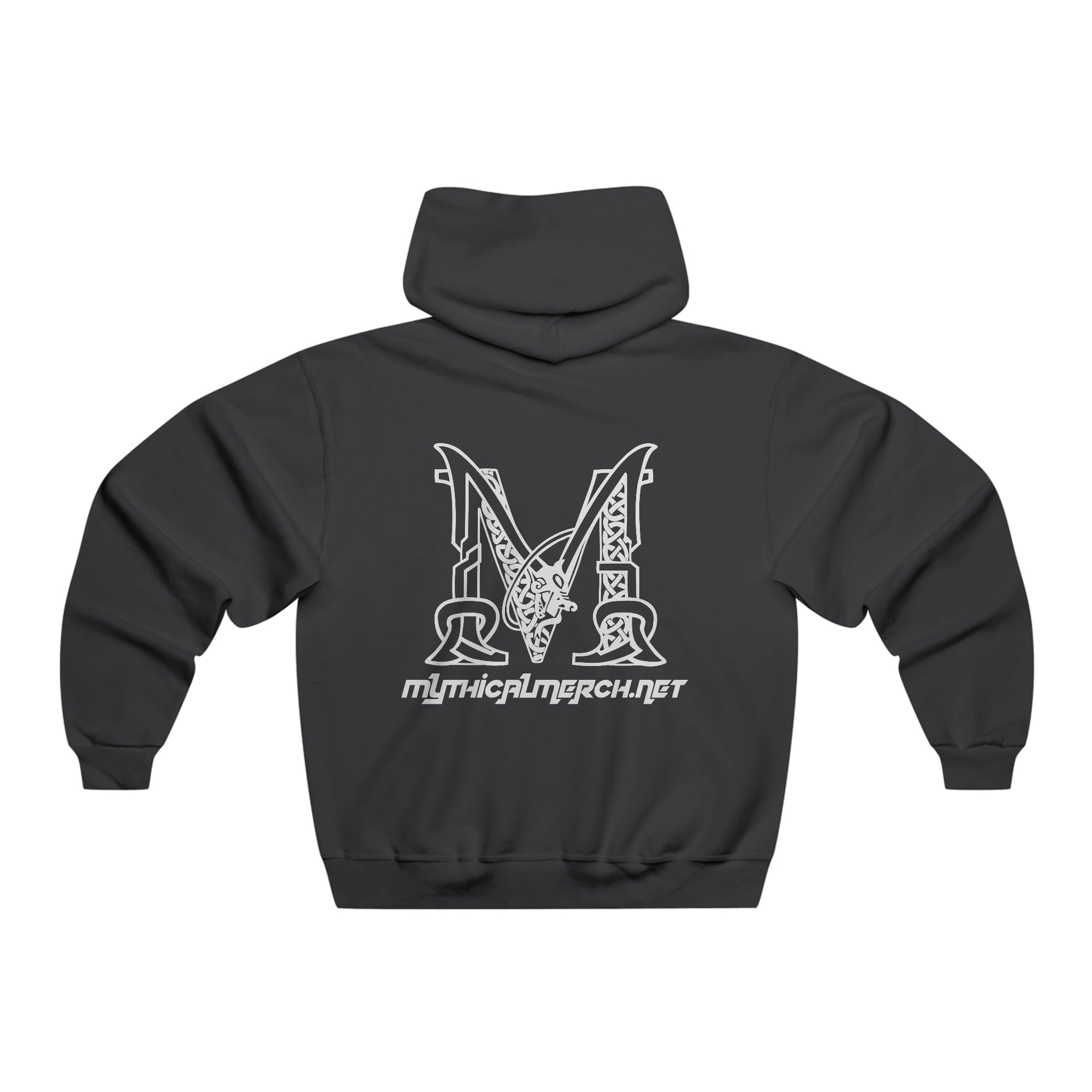 Mythical Merch Alien M Logo Hoodie 2 Sided Men&#39;s NUBLEND® Hooded Sweatshirt