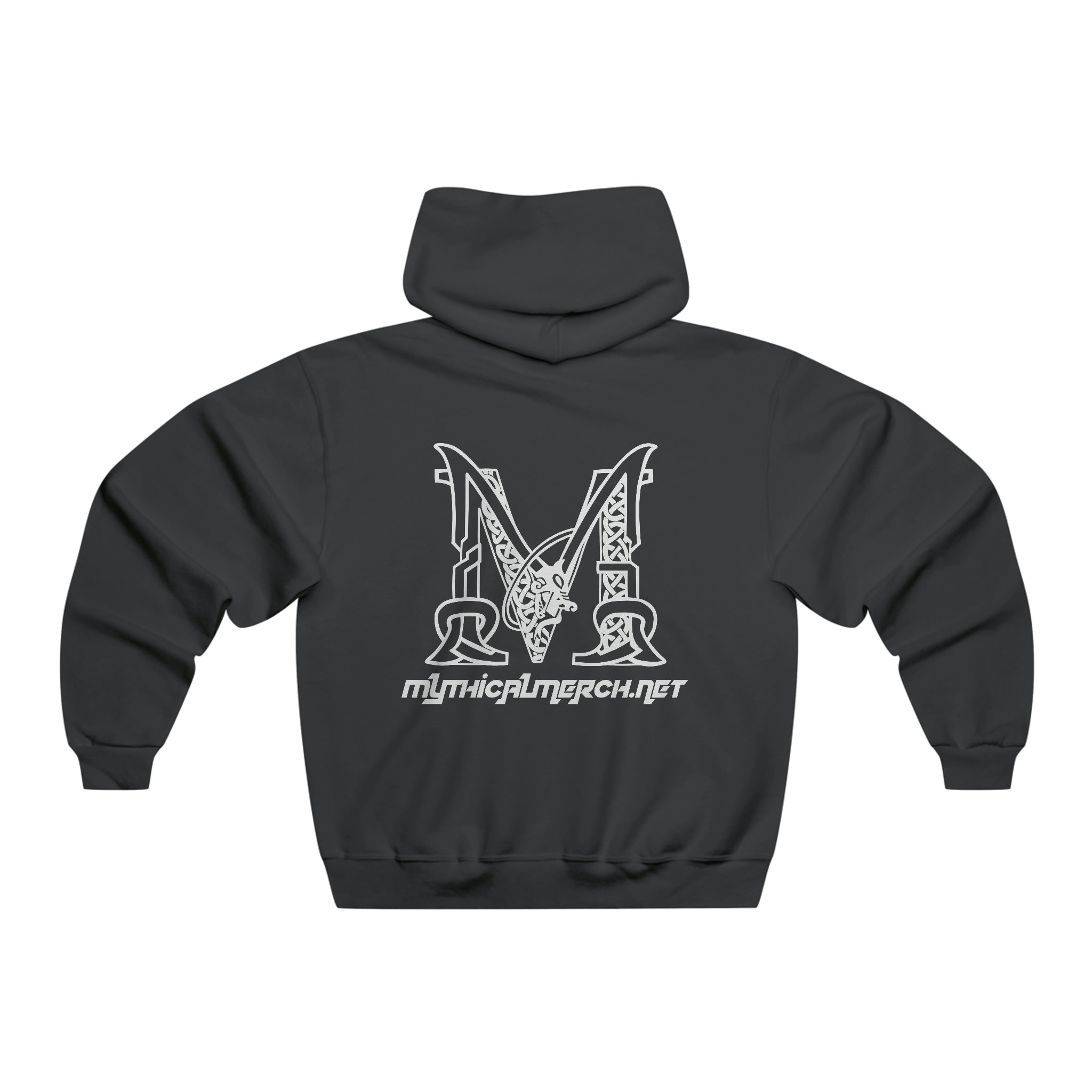 Mythical Merch Alien M Logo Hoodie 2 Sided Men&#39;s NUBLEND® Hooded Sweatshirt
