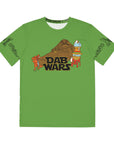 Dab Wars Weed Jedi Jabba The Dab Mando Men's Polyester Tee (AOP) By Curtis Wohlgemuth X Mythical Merch