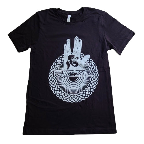 Rezz Hypnotic Hand Portal Palm Edm Dubstep Dj Music Rave Black Unisex Short Sleeve T Shirt