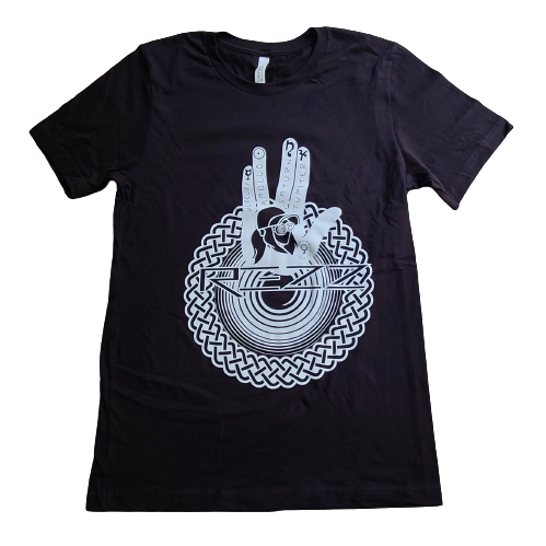 Rezz Hypnotic Hand Portal Palm Edm Dubstep Dj Music Rave Black Unisex Short Sleeve T Shirt