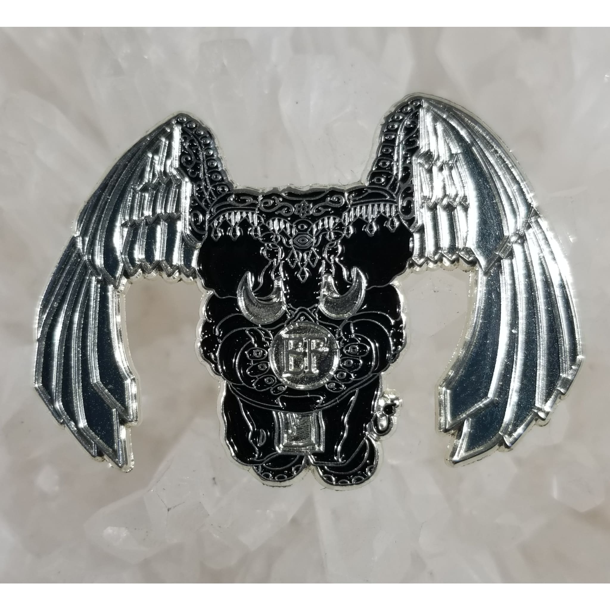 Electric Forest Festival Silver Elephant Wings Enamel Hat Pin - Enamel/Metal