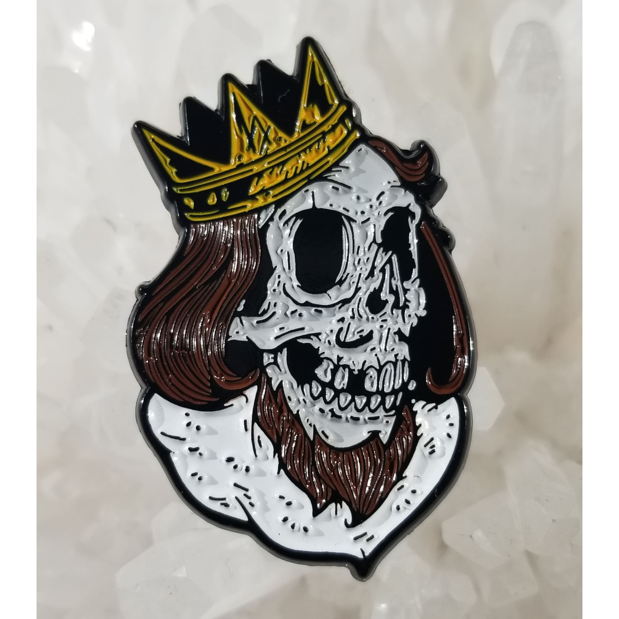 King And Queen Undead Zombies Crown Enamel Pin Set(2) - Enamel/Metal