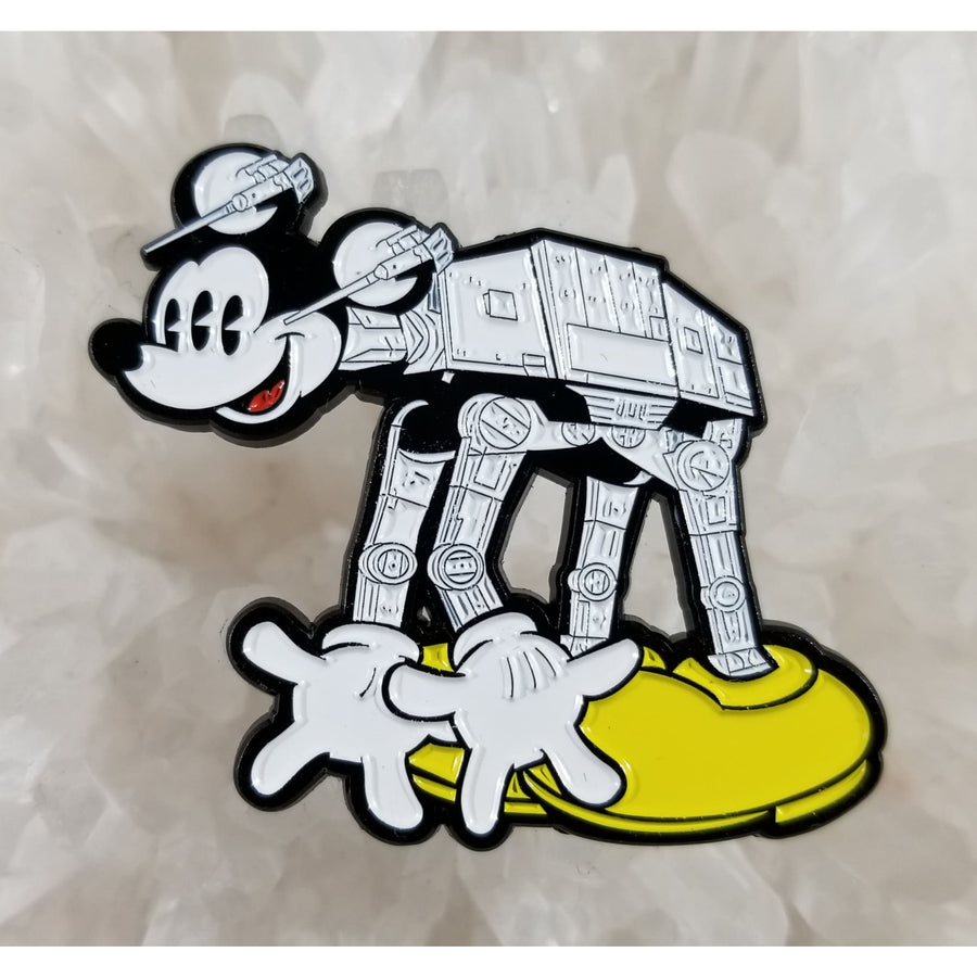 Mickey Mouse ATAT Star Wars At-at Sith Cartoon Enamel Hat Pin - Enamel/Metal