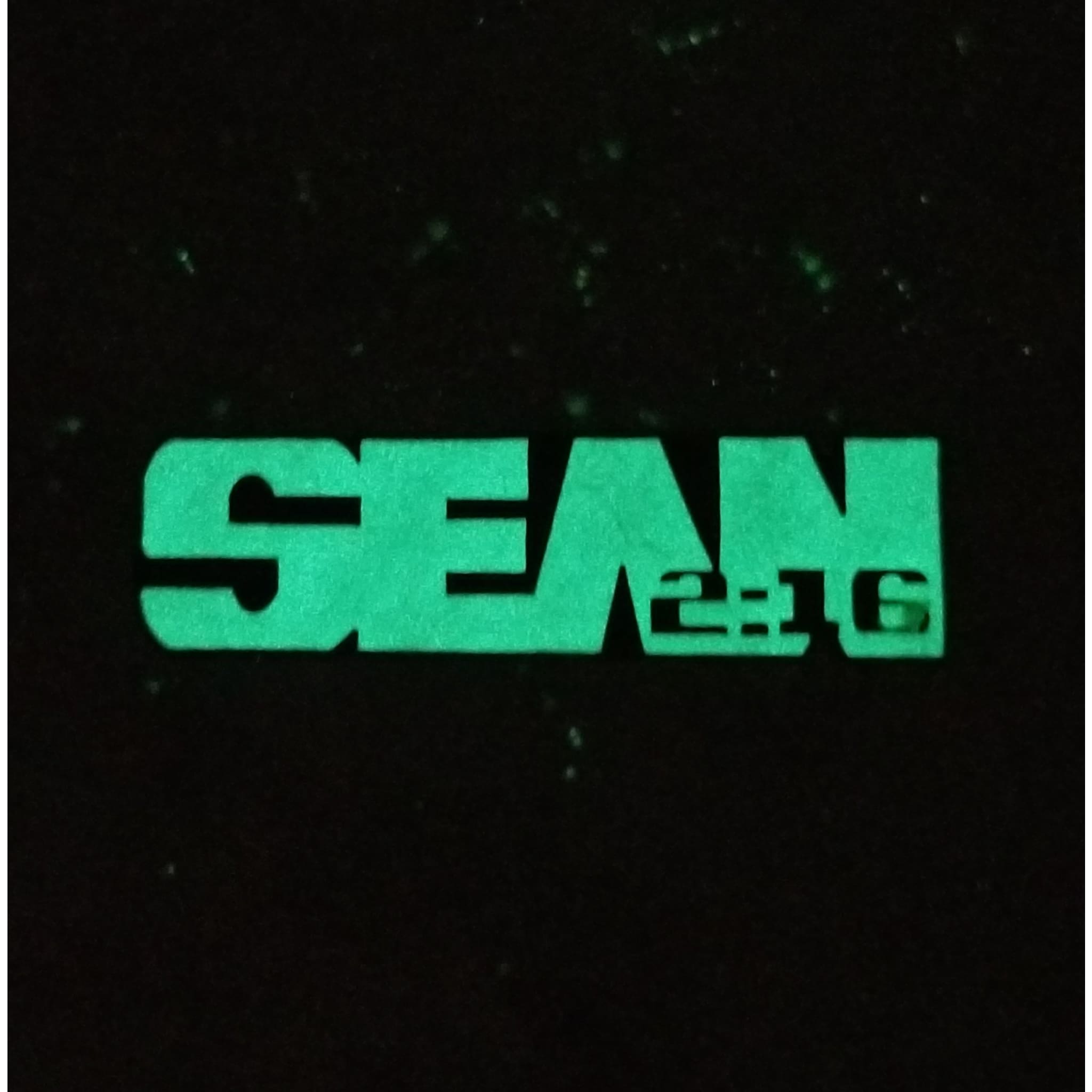 Sean 216 EDM DJ Dubstep Trap Music Blue Glow Enamel Hat Pin - Enamel/Metal