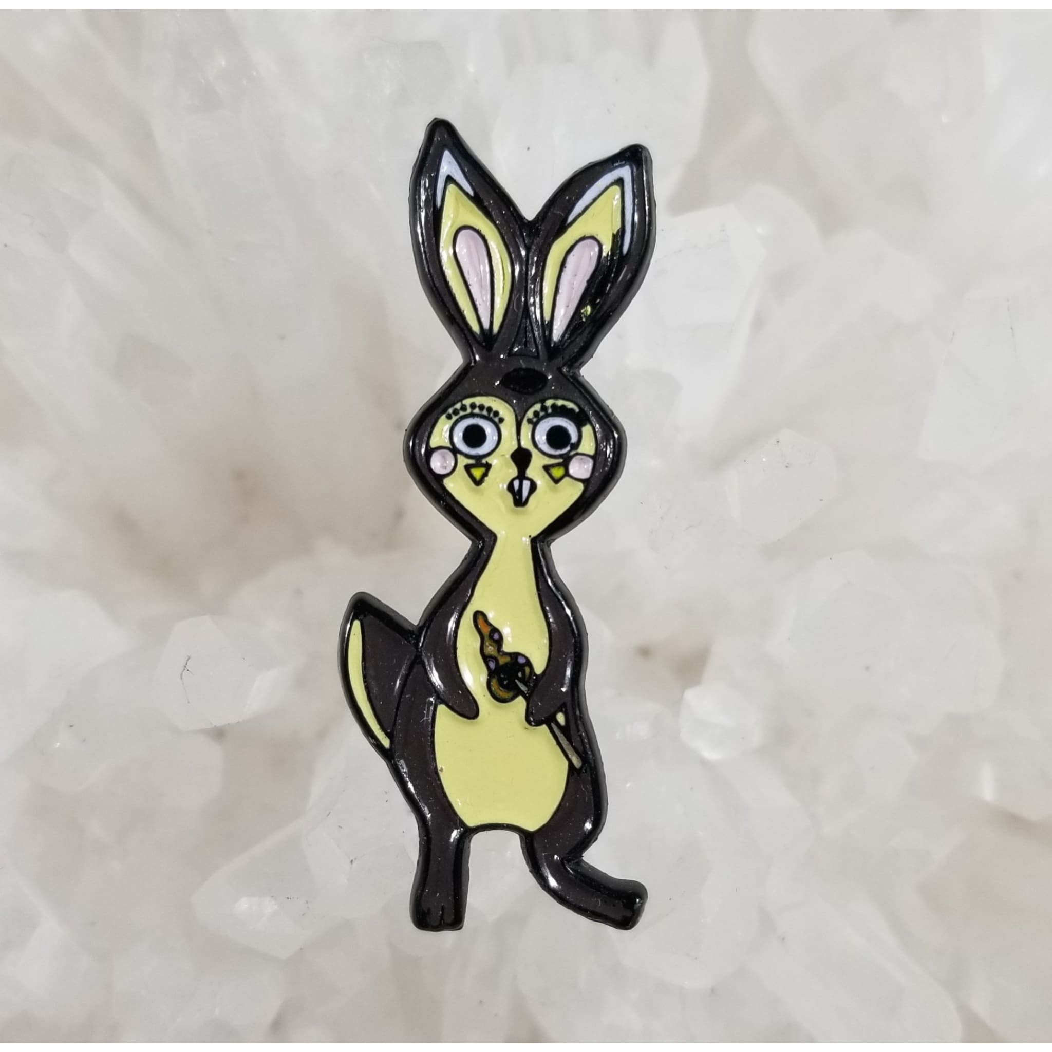 Squirrel Bunny Rabbit Third Eye Mashup Enamel Hat Pin - Enamel/Metal